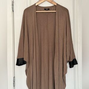 RUDSAK  Long Open-front Draped Cardigan/ Sweater Coat Size M/L Minimalist Style